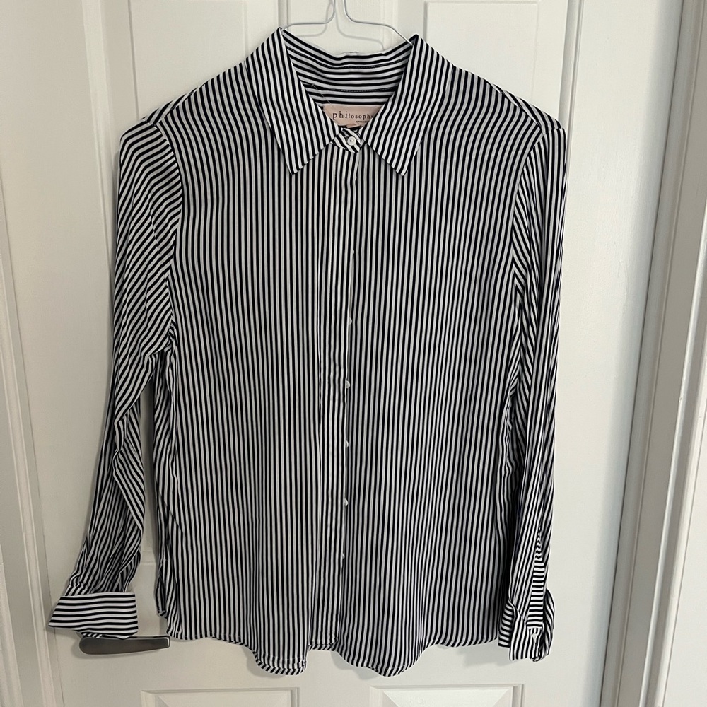 Philosophy striped blouse. Brand new with tags on.